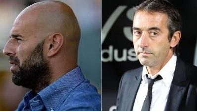 Mister Giampaolo e mister Stellone in vista di Empoli vs Frosinone