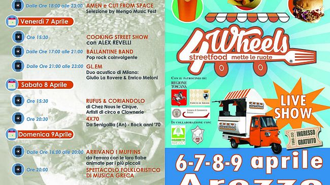 4wheels: ad Arezzo il migliore cibo di strada