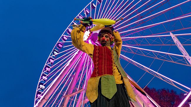 Firenze, Carnevale con la ruota panoramica alle Cascine