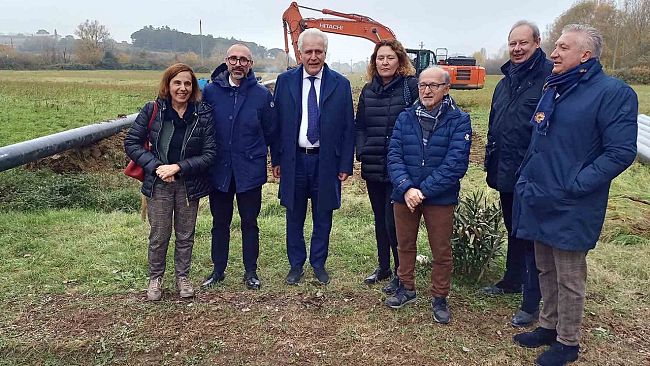 L’acqua della diga di Montedoglio in arrivo nel territorio di Chiusi