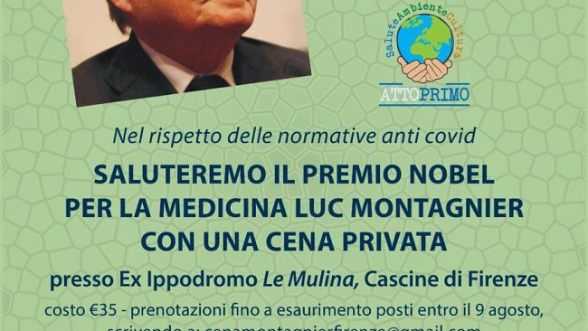 Luc Montagnier a Firenze il 12 agosto