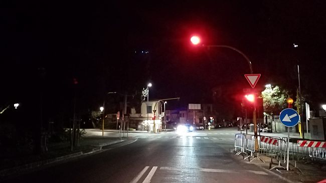 Lavori al semaforo viale Strozzi-via Lorenzo Il Magnifico
