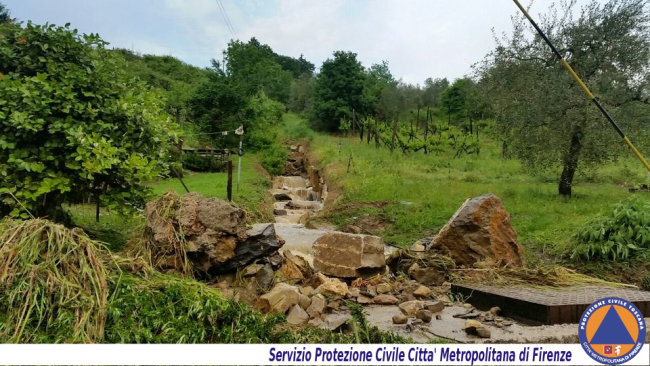 Bomba d'acqua in Chianti: a San Polo esonda il Rubbiana