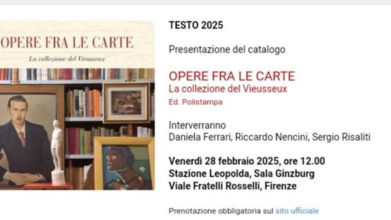 Opere d'arte nel Gabinetto Scientifico Letterario G.P. Vieusseux