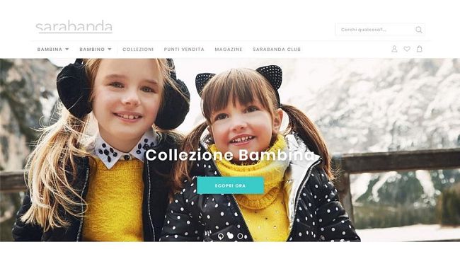 Shop online per il Brand toscano di abbigliamento per bambini