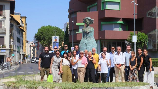 Il CEO di The Social Hub in visita a Piazza San Jacopino