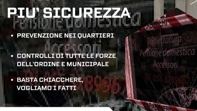 Furti e spaccate: oggi due flash mob di cittadini e commercianti