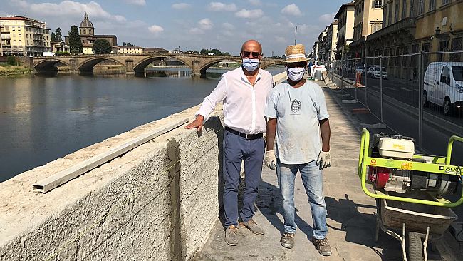 Lungarno Corsini, lavori terminati