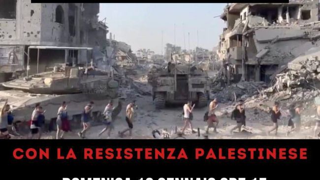 Manifestazione per la Palestina il 12 gennaio