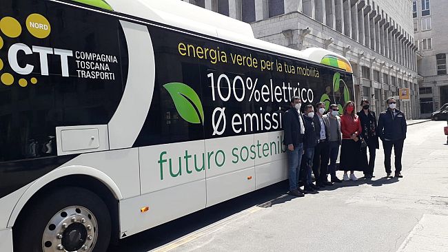 A Livorno un bus elettrico di 12 metri: è cinese