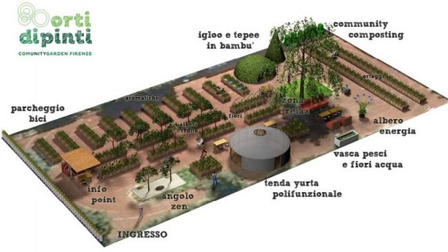 Matteo Renzi inaugura“Orti diPinti”, il primo Community Garden della città