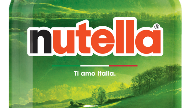 Nutella special edition “Ti amo Italia”