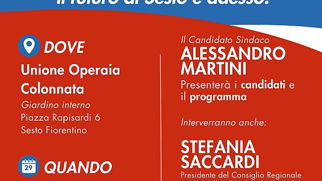 Sesto Fiorentino: presentata la lista del PD per le amministrative