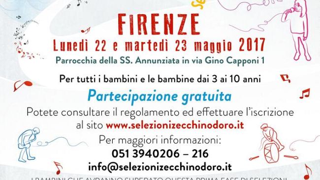 Selezioni dello Zecchino d'Oro a Firenze