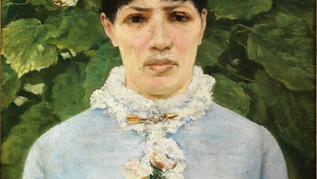 “Il ritratto di signora in giardino” di Silvestro Lega alla Galleria d'arte Moderna