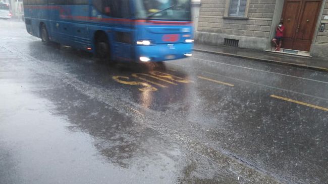 Codice giallo per temporali forti