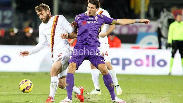 La Fiorentina  pareggia con la Roma