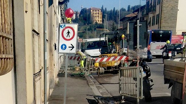 I cantieri Publiacqua che si aprono oggi a Firenze