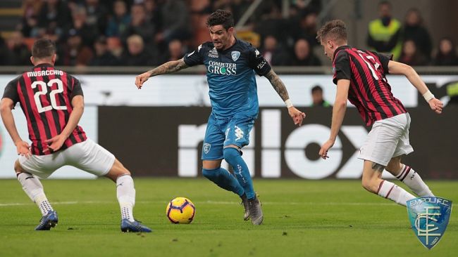 Milan vs Empoli 3 - 0 Il Milan risolve la gara nella ripresa.  Krzyztof Piatek ancora in gol.