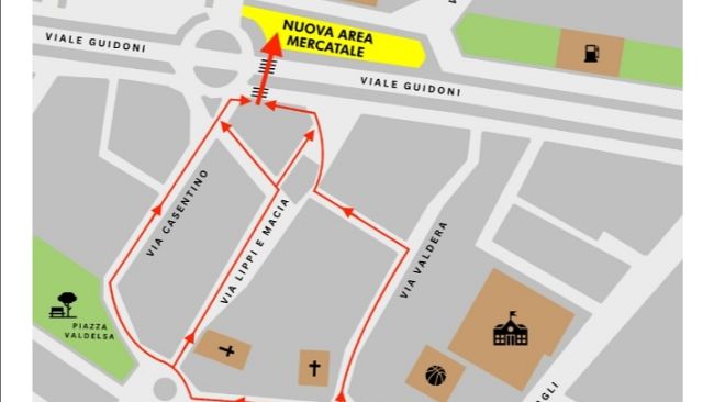 Si sposta il mercato rionale di via Giardino della Bizzarria