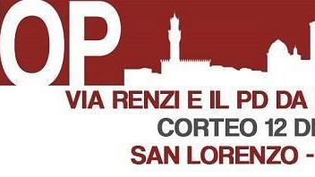 Corteo contro le politiche di Renzi