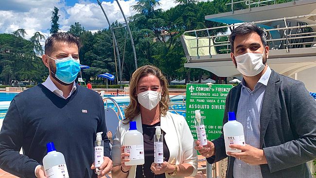 Menarini dona gel disinfettante alle società sportive fiorentine
