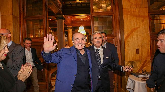 Commisso premia a Coverciano il grande Kurt Hamrin