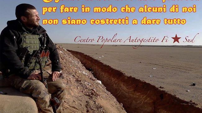 Fiorino d'oro a Lorenzo Orsetti: la proposta della Fiom Firenze