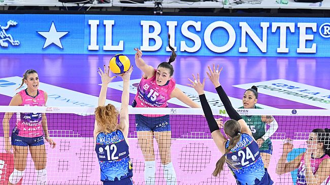 Bisonte Volley sconfitta da Milano