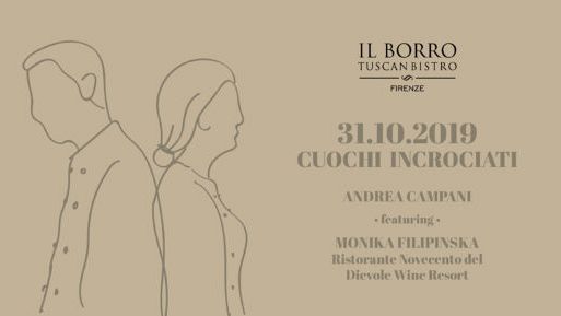 “Cuochi incrociati” giovedì al Borro Tuscan Bistro