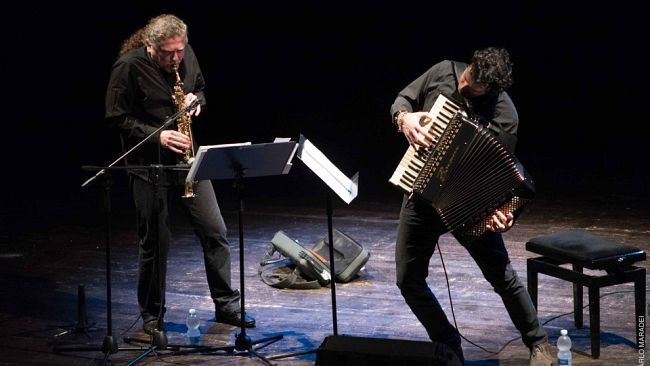 Javier Girotto e Vince Abbracciante duo in concerto a Pratolino