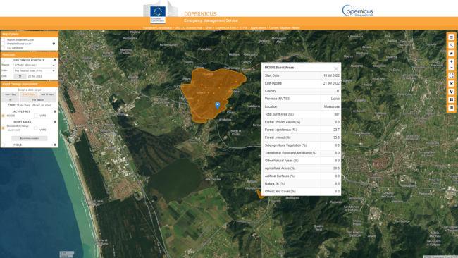 Incendi: situazione critica in Toscana 