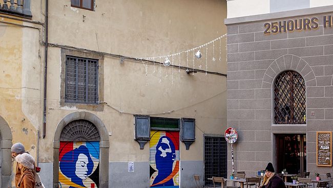 Street art in piazza San Paolino