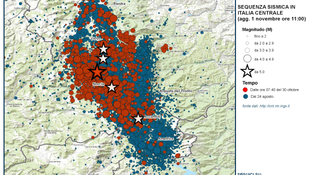 Scossa sismica anche a Castelfiorentino
