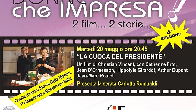 Donne... che impresa! metti una sera di cinema e cucina