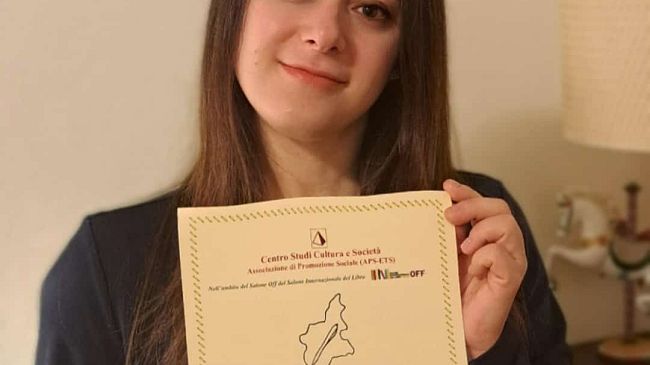Premio Piemonte a 'Percezioni d'amore' di Miriam Cinotti