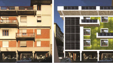 Eco-design per riqualificare le facciate dei palazzi
