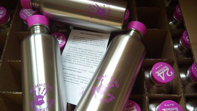 Firenze senza Inceneritore: Borracce in acciaio per ridurre rifiuti plastici