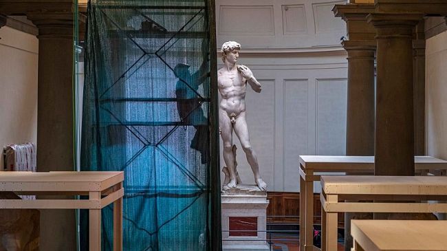 Nuova illuminazione del David di Michelangelo: le foto