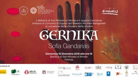San Miniato al Monte : il finissage della mostra Gernika con le note di Bach