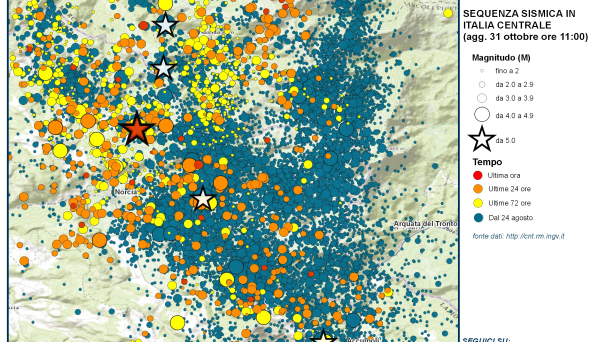 Terremoto: Toscana pronta a partire da 2 novembre