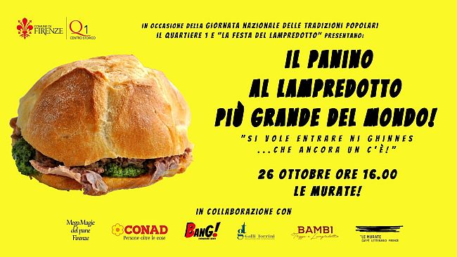 Il panino al lampredotto più grande del mondo? Si mangia alle Murate