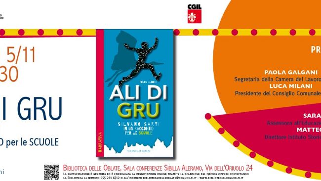 'Ali di Gru. Silvano Sarti in un racconto per le scuole'