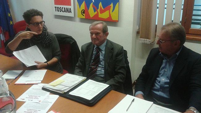 Pensionati: manifestazione SPI Cgil, FNP Cisl e UILP Uil della Toscana