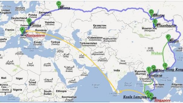 Pontassieve-Singapore senza aerei