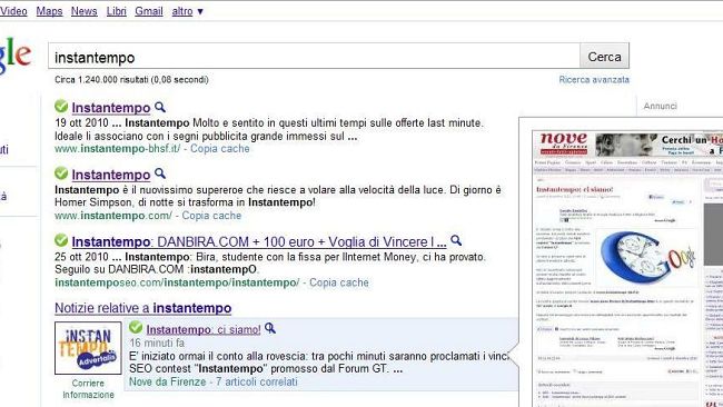 Instantempo: il bilancio finale del contest