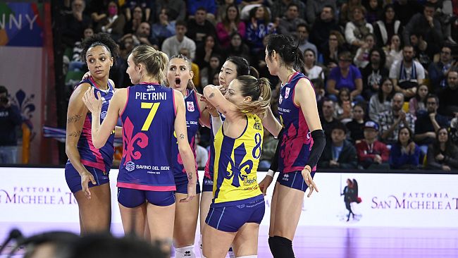 Sfida tra Savino Del Bene Volley e Allianz Vero Volley Milano