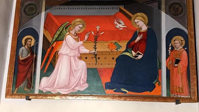 Montefioralle: l'Annunciazione del Maestro di Sant'Ivo torna a risplendere