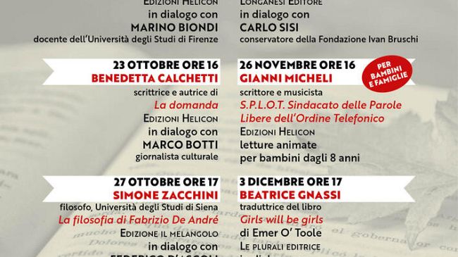 L’ottobre dei libri a Casa Bruschi