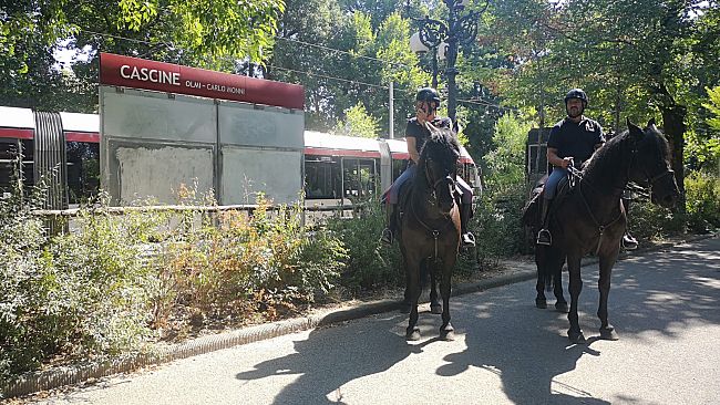 Dopo la rapina, individuato dal Reparto a Cavallo della Polizia